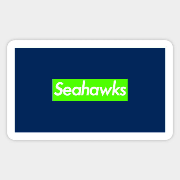 Supreme Seattle Seahawks (Green) Sticker by gabradoodle